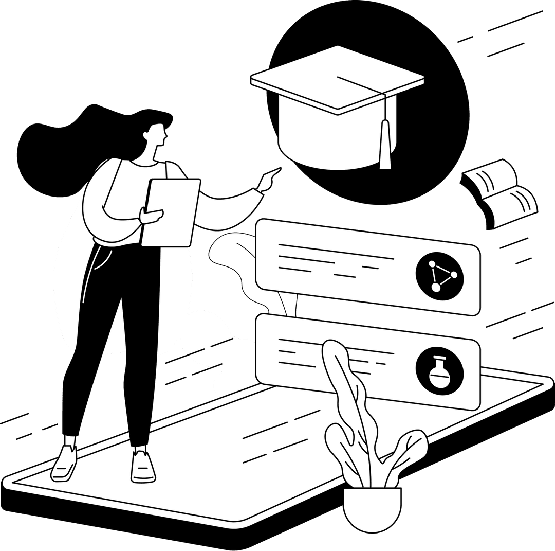 Sign in illustration